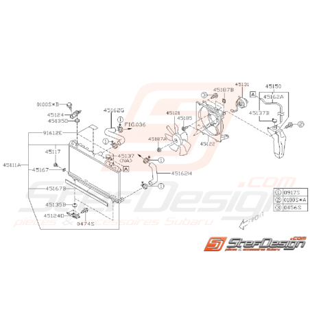 Ensemble Radiateur Subaru WRX 2001 - 2002