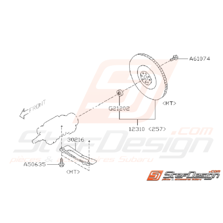 Ensemble volant moteur STI 2006 à 2014