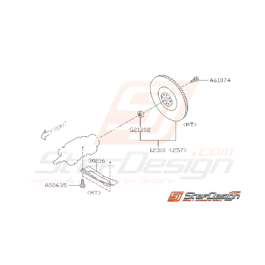 Ensemble volant moteur STI 2006 à 2014