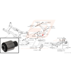 Silent-bloc de tirant arrière pour subaru legacy 2007