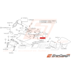 Clips Garniture de Coffre Origine Subaru GT 1993 - 2000