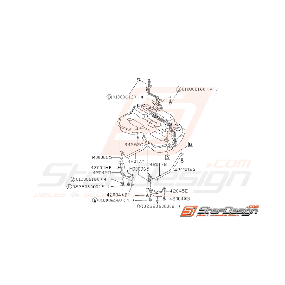 Ensemble Reservoir de Carburant Origine Subaru GT 1993 - 1996 Ensemble Reservoir de Carburant Origine Subaru GT 1993 - 1996