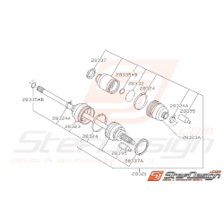 Ensemble Essieu Avant Subaru GT 1993 - 1996