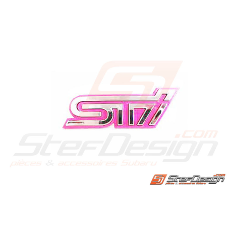 Logo de calandre subaru STI rose-chrome