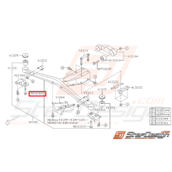 Vis de fixation de plaque de support de pont SUBARU WRX/STI 02-07