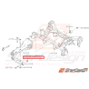 Écrou de fixation de support de différentiel arrière WRX 12/09/2010 à 2011 STI 12/09/2010 à 2014 Écrou de fixation de support de différentiel arrière WRX 12/09/2010 à 2011 STI 12/09/2010 à 2014