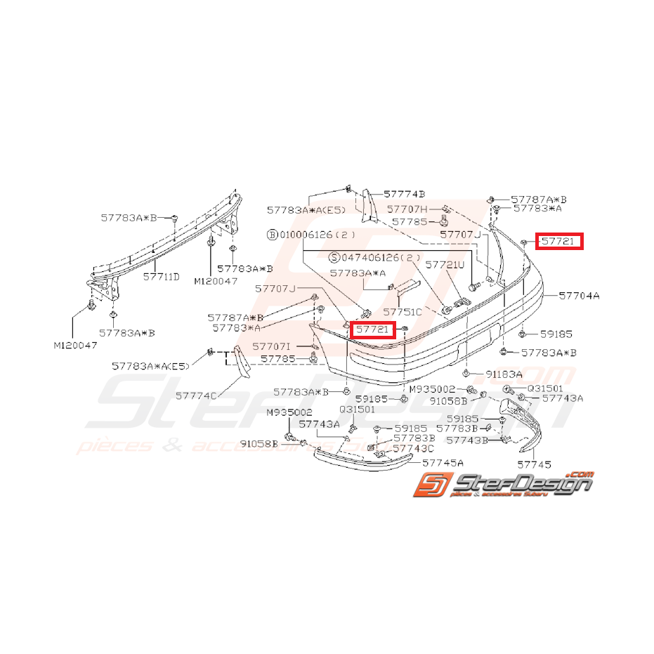 Support pare choc impreza gt 97-00 Support pare choc impreza gt 97-00