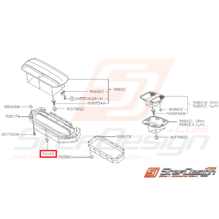 Clips pare-choc Impreza GT 97