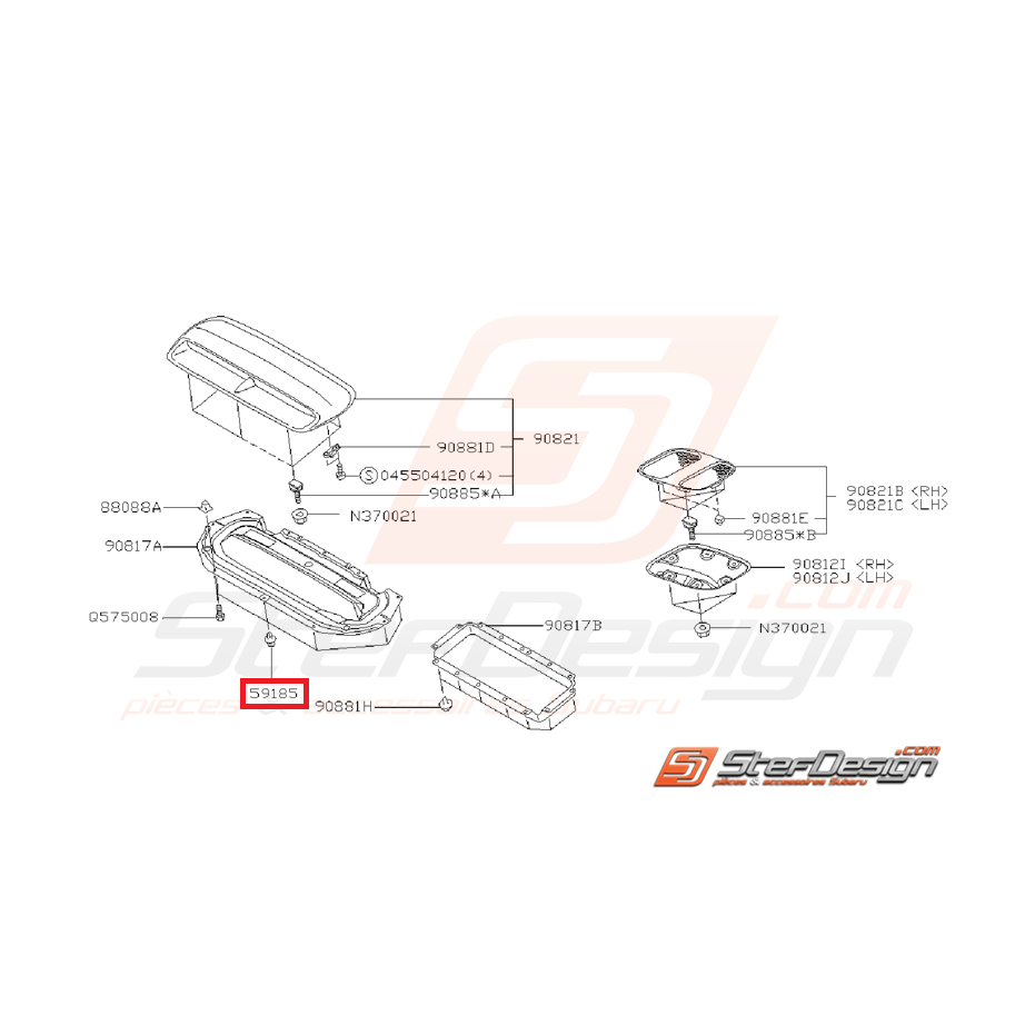 Clips pare-choc Impreza GT 97
