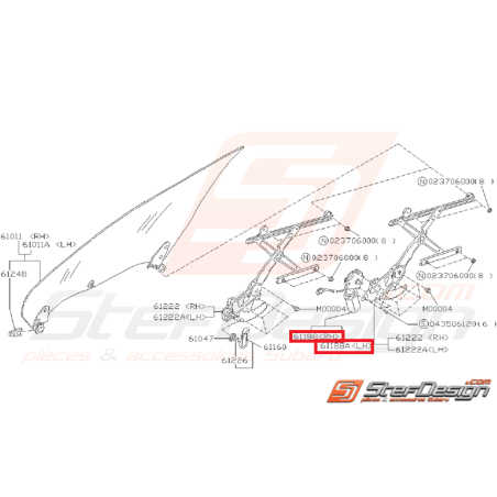 Moteur lève vitre avant SUBARU GT 93-00