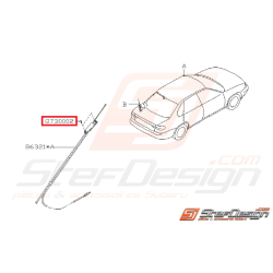 Vis de fixation d'antenne de toit SUBARU GT 93-00