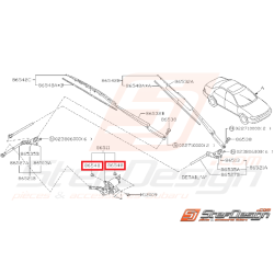 Écrou de fixation de moteur d'essuie glace SUBARU GT 98-00