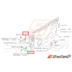 Charnières porte avant supérieur IMPREZA GT 93-00