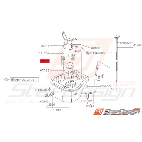 Crépine D'huile Origine Subaru Impreza GT 1993 - 1995