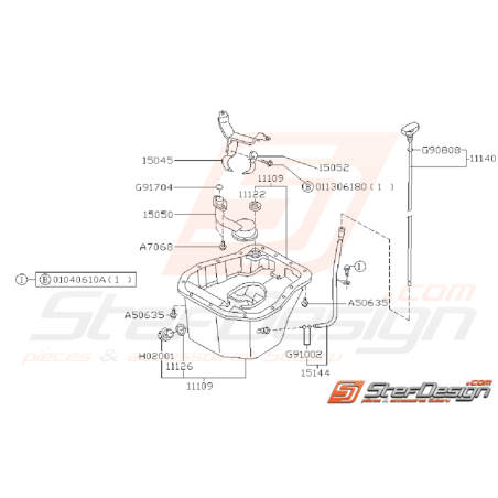 Ensemble Carter D'huile Origine Subaru GT 1993 - 1995