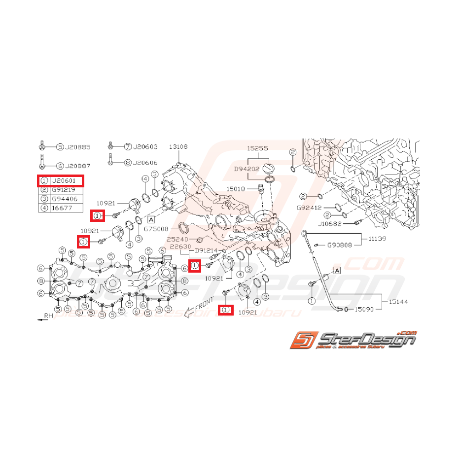 Vis de fixation SUBARU BRZ 12/03/13 à 2015 et TOYOTA GT 86