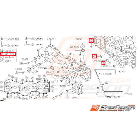 Joint torique de carter de distribution SUBARU BRZ / TOYOTA GT 86