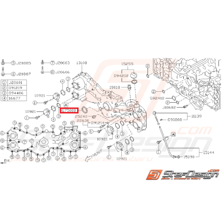 Joint spy de vilebrequin SUBARU BRZ / TOYOTA GT 86