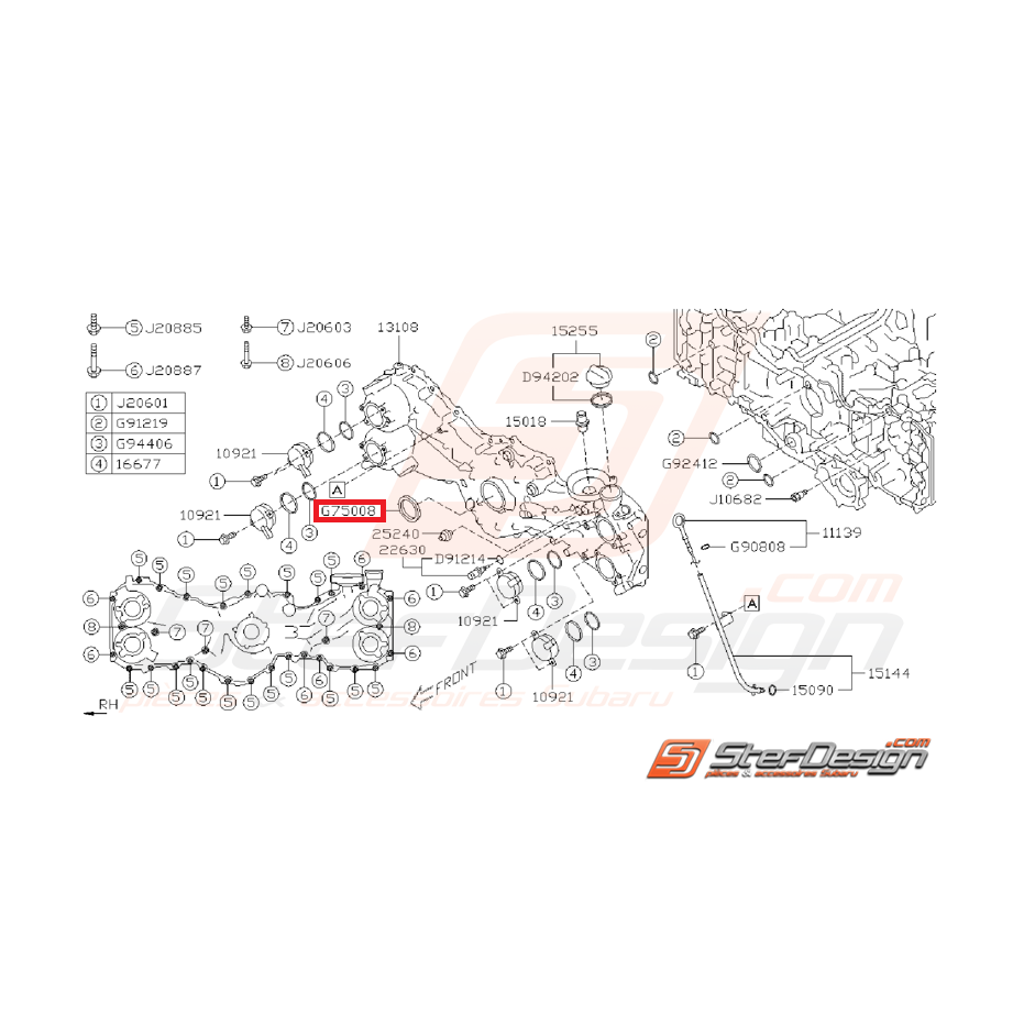 Joint spy de vilebrequin SUBARU BRZ / TOYOTA GT 86 Joint spy de vilebrequin SUBARU BRZ / TOYOTA GT 86