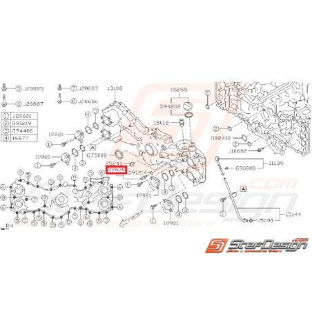 Sonde de température d'eau origine STI 12-19 BRZ et Toyota GT86