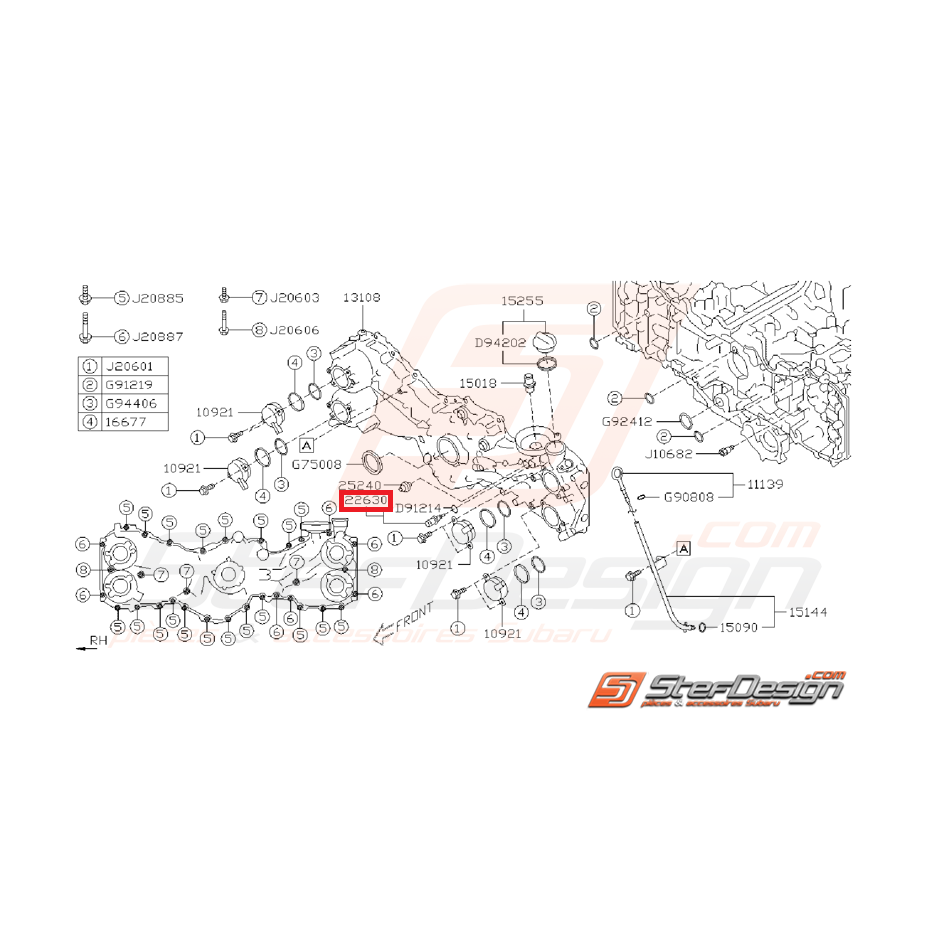 Sonde de température d'eau origine STI 12-19 BRZ et Toyota GT86 Sonde de température d'eau origine STI 12-19 BRZ et Toyota GT86