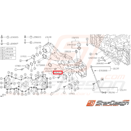 Joint de capteur de température d'huile SUBARU BRZ / TOYOTA GT 86