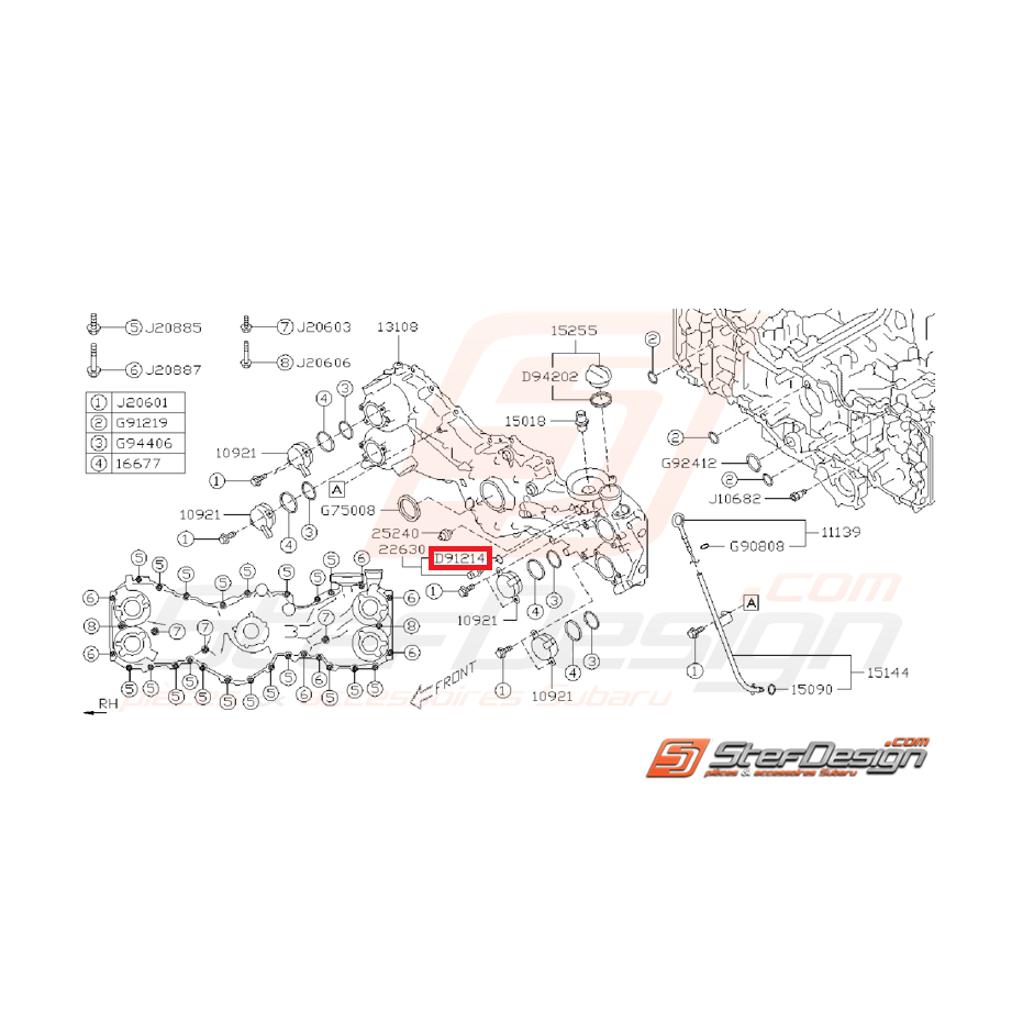 Joint de capteur de température d'huile SUBARU BRZ / TOYOTA GT 86