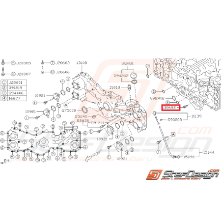 Boulon de fixation de carter de distribution SUBARU BRZ / TOYOTA GT 86