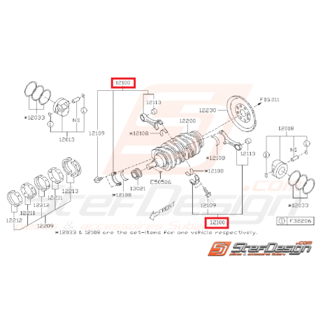 Bielle origine subaru brz toyota GT86