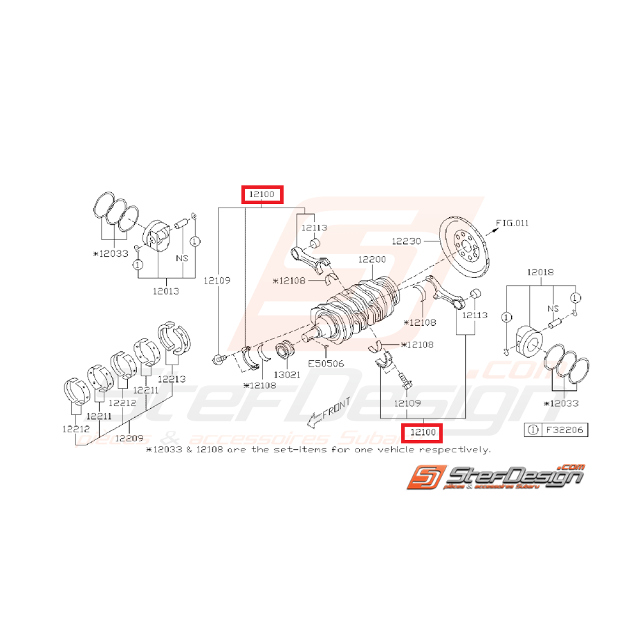 Bielle origine subaru brz toyota GT86