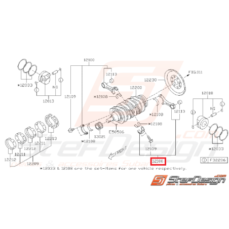 Vilebrequin origine subaru BRZ toyota GT86