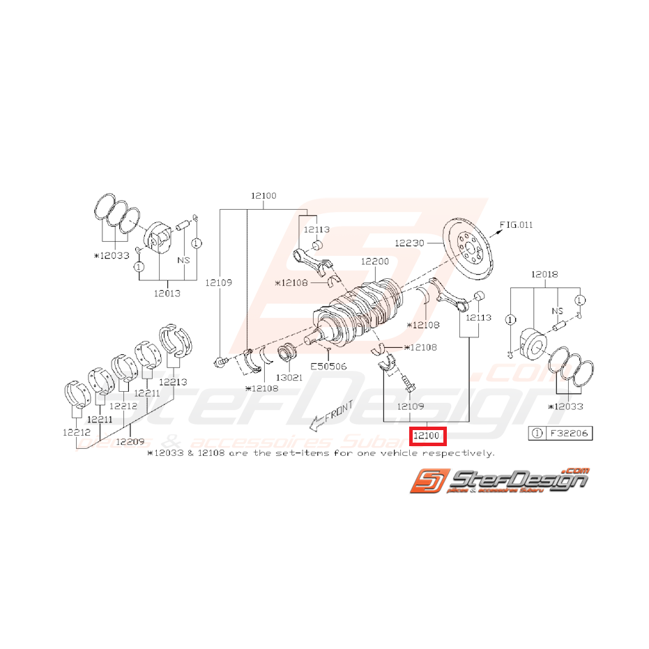 Vilebrequin origine subaru BRZ toyota GT86