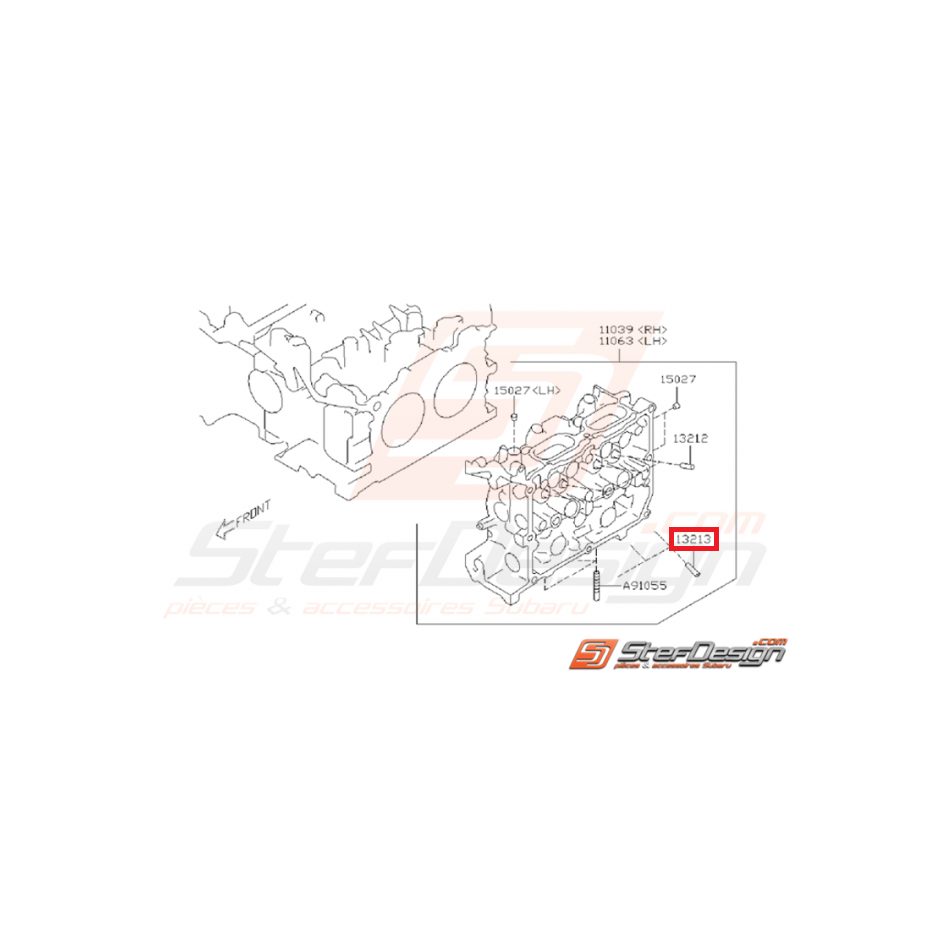 Guide de soupape d'échappement SUBARU BRZ / TOYOTA GT 86