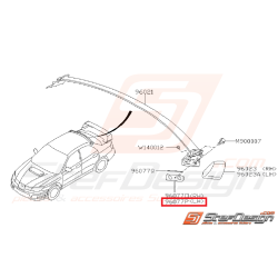 Joint d'étanchéité côté gauche de becquet de toit STI 06-07