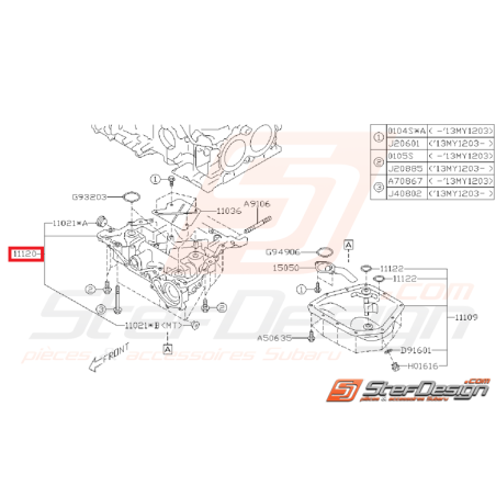 Carter d'huile supérieur boite manuelle origine SUBARU BRZ / TOYOTA GT 86