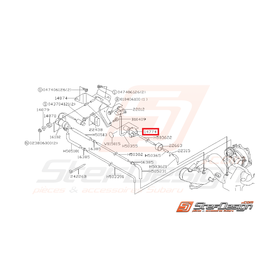 Capteur pression SUBARU IMPREZA GT 97-00