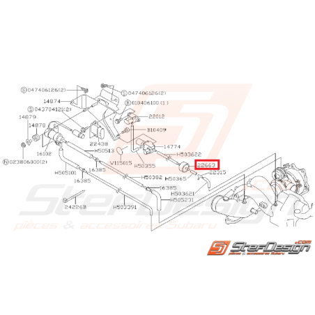 Filtre capteur de pression subaru GT 97-00