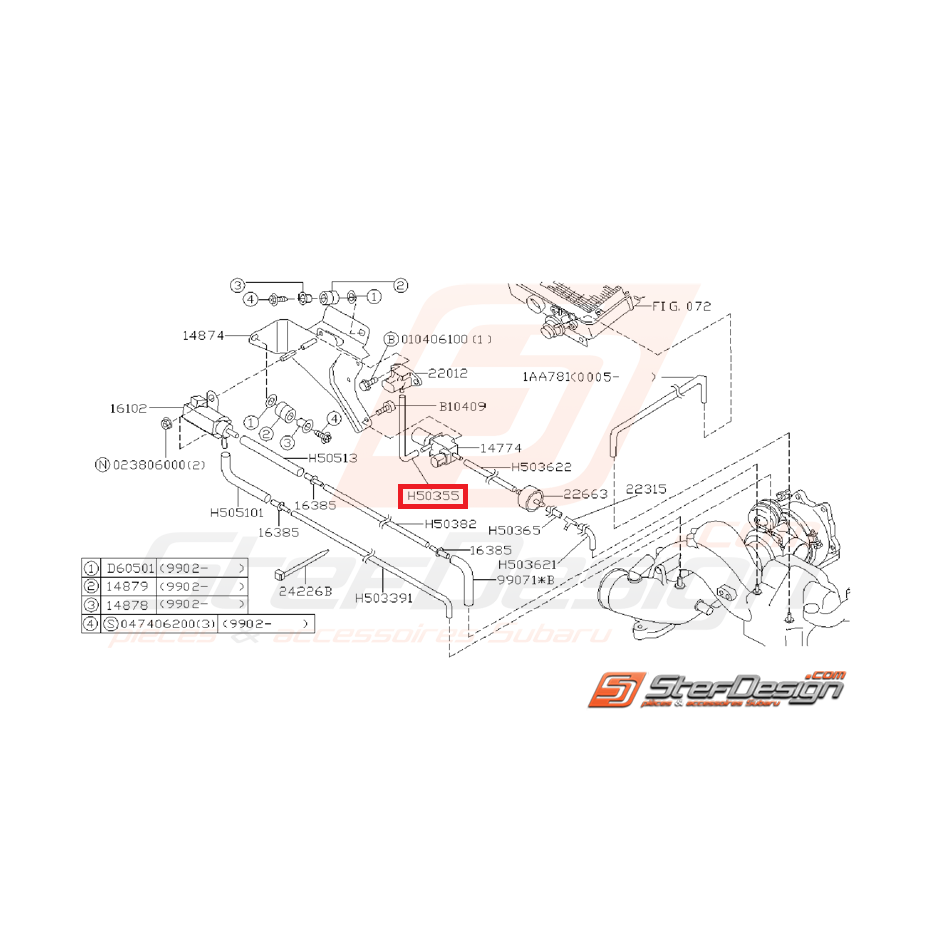 Durite de pression de capteur map GT 97-00 Durite de pression de capteur map GT 97-00