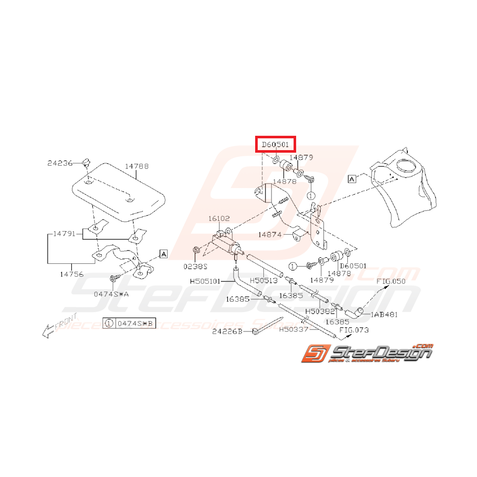 Rondelle souple origine SUBARU GT 99-00 WRX/STI 01-02