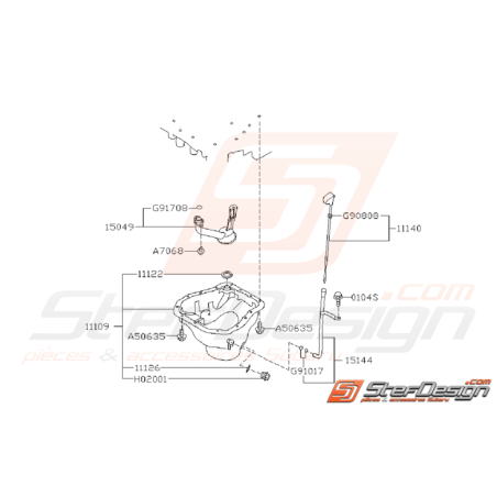 Ensemble Carter D'huile Origine Subaru WRX / STI 2006 - 2007