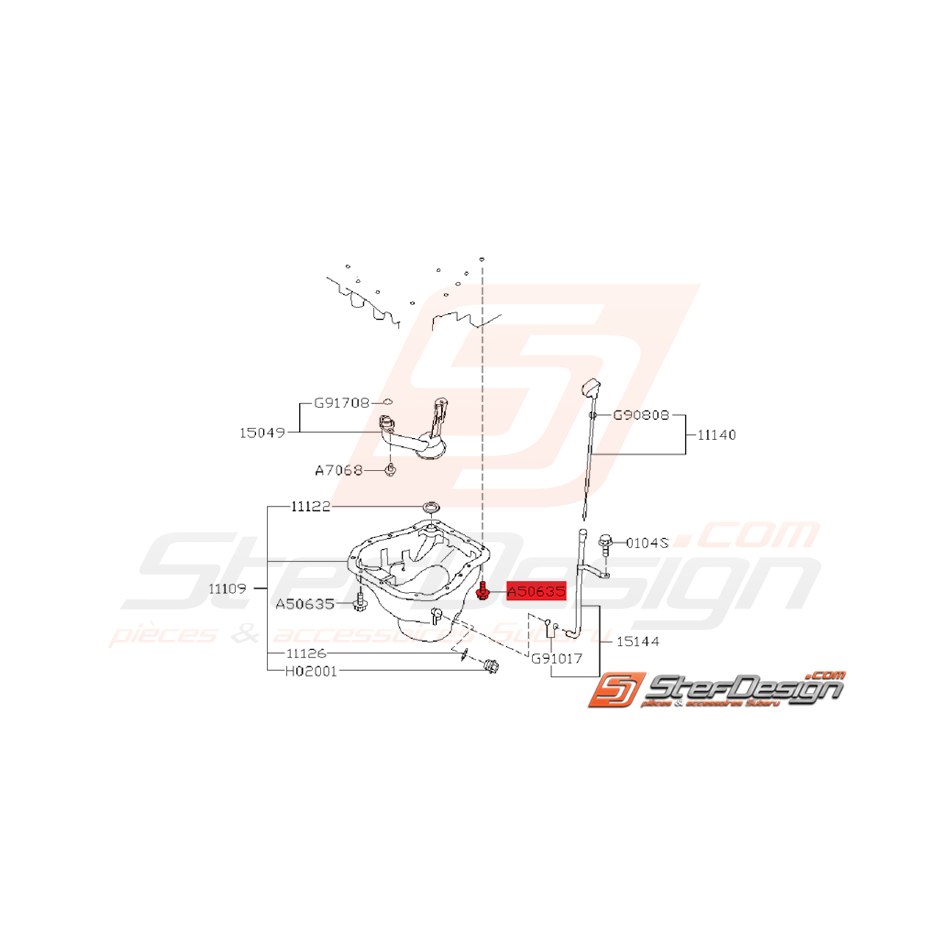 Vis Carter D'huile Origine Subaru STI 07/2010 - 2014 Vis Carter D'huile Origine Subaru STI 07/2010 - 2014