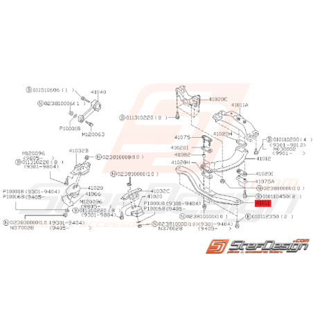 Traverse Avant Support de Boite Origine Subaru WRX 2005 - 2007