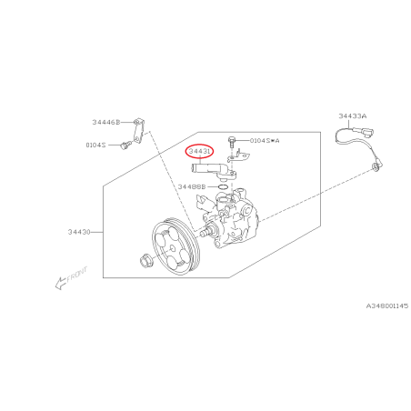 Connecteur de pompe de direction assistée Subaru WRX/STI 08-19