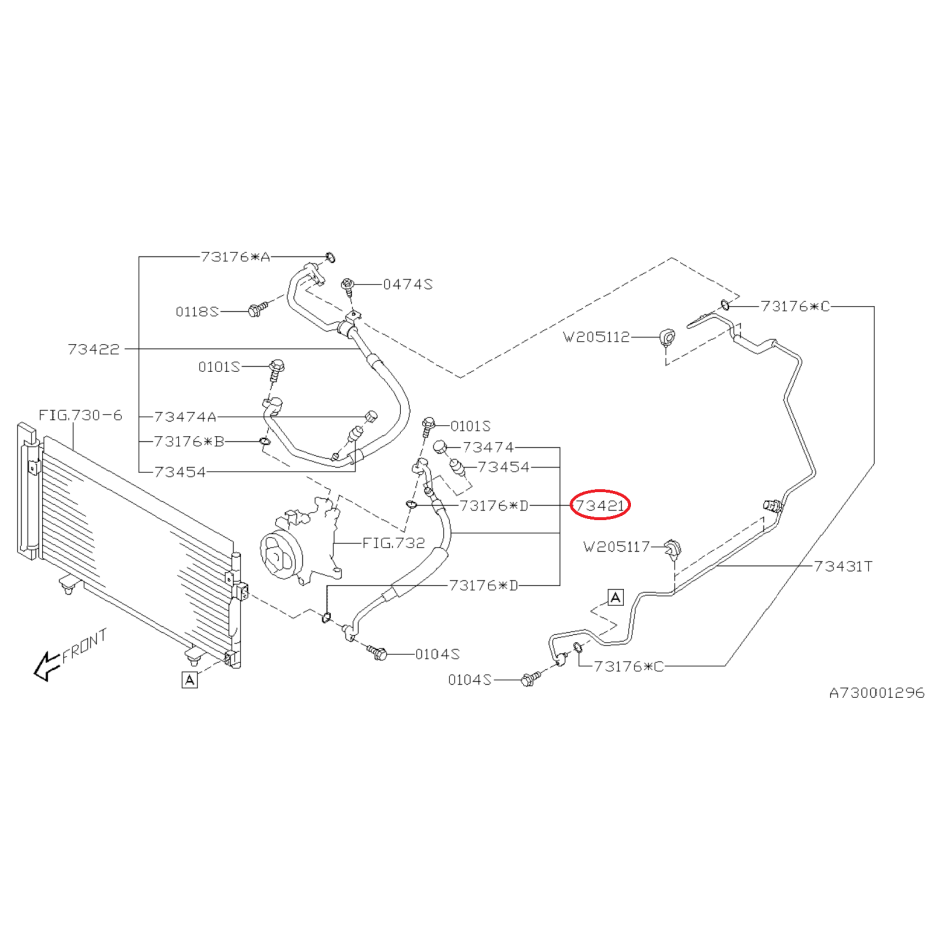 Flexible décharge de clim subaru XV diesel