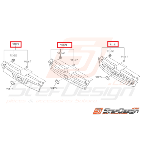 calandre-origine-subaru-gt-99-00