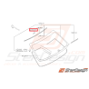 Fixation supérieure de pare brise SUBARU WRX/STI 01-07