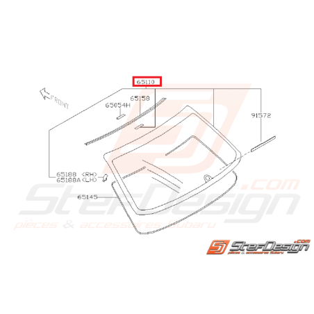 Lunette arrière origne SUBARU WRX/STI 05-07