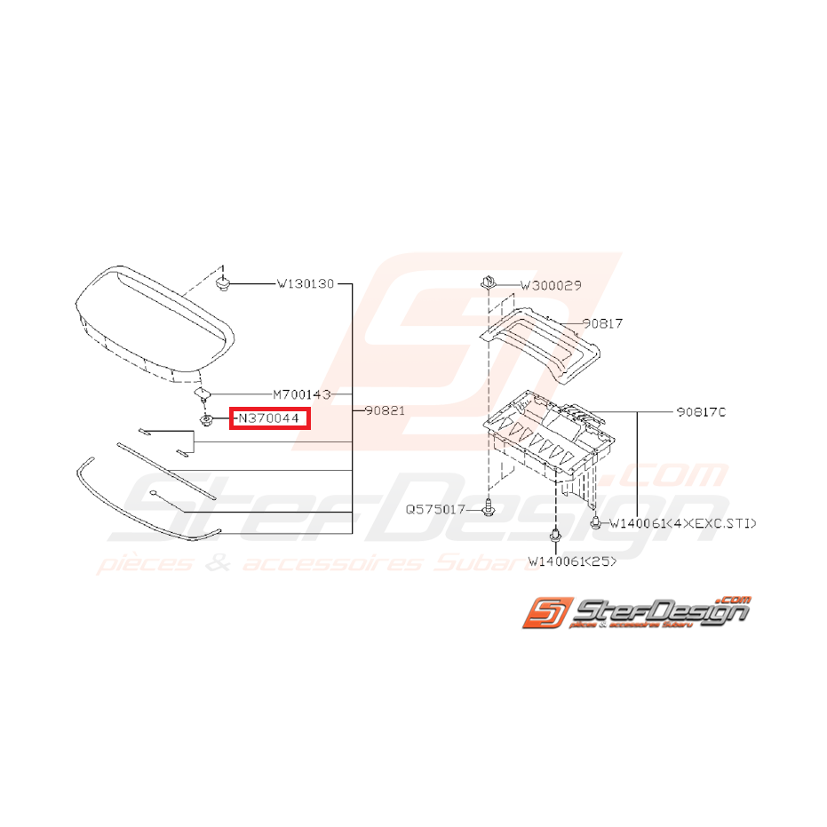 Écrou prise d'air STI 2008-2010