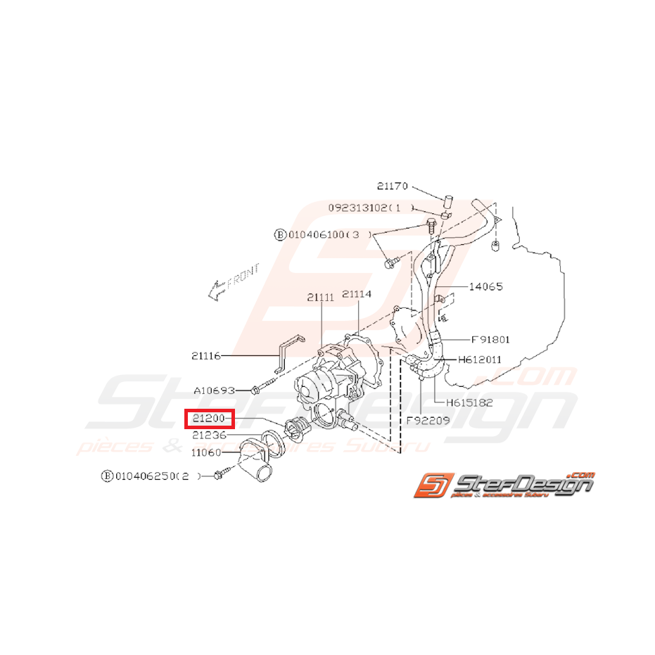 Thermostat origine subaru GT WRX STI