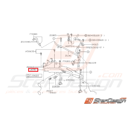 Pieuvre d'eau origine SUBARU GT 97-00